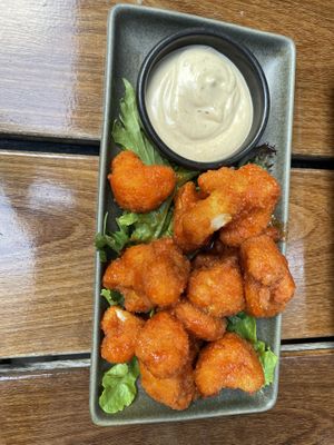 cauliflower wings (spicy)  at The Woods in Brisbane