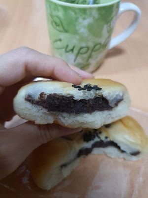 Vegan Red bean bread ~ Circuit Breaker Period Phrase 2 at Bud of Joy in East Singapore