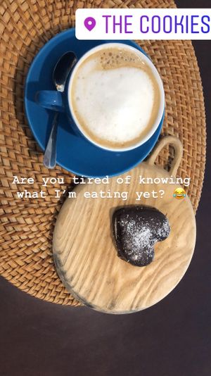 Soy cappuccino and bounty at The Cookiss in Da Nang