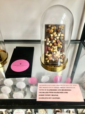 Dark chocolate bar  at Cocoa Cabana in Manchester