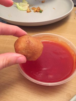 Chicken balls with sweet and sour sauce at Tim Tim in Shrewsbury