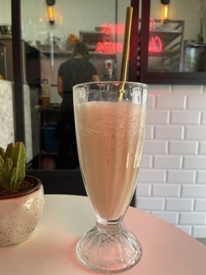 Chai frappe at Vegamo Deli in Mexico City