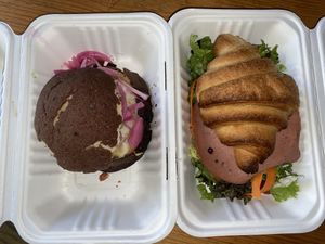 Breakfast sandwiches   at Vegamo Deli in Mexico City