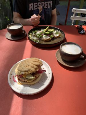 Concha breakfast sándwich was delicious!!!   at Vegamo Deli in Mexico City