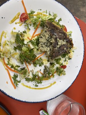 OK so I forgot to take a picture of the quiche it looked so good when it got there.  at Vegamo Deli in Mexico City