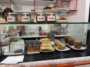Bakery goods. Many gluten-free.  at Vegamo Deli in Mexico City