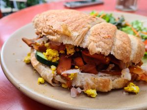 Croissant at Vegamo Deli in Mexico City