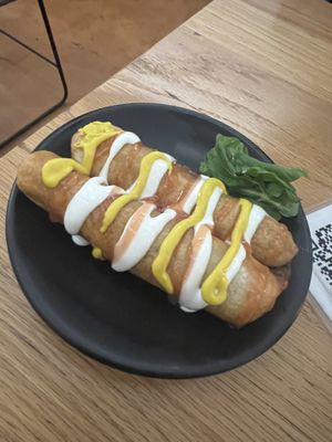 Corn dogs  at Vegamo Deli in Mexico City
