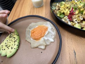 El huevo vegano no es aconsejable   at Vegamo Deli in Mexico City