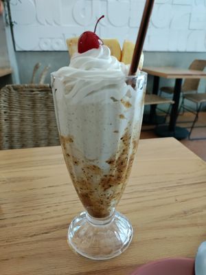 Guava milkshake is a must! at Vegamo Deli in Mexico City