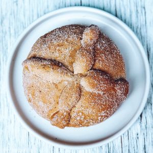 Pan de muerto  at Vegamo Deli in Mexico City
