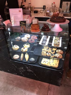 Baked goods cabinet  at Vegamo Deli in Mexico City