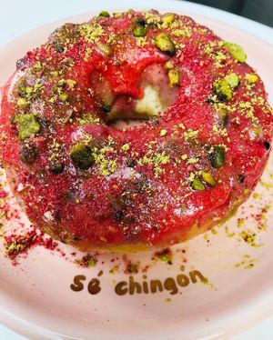 Dona con pistache  at Vegamo Deli in Mexico City