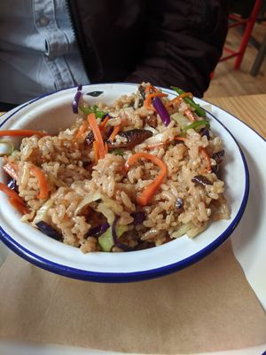 Arroz frito con shitake at Bella Kurva in Granada