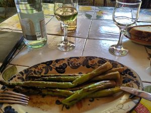 Delicious asparagus at Il-Panzier in Gozo