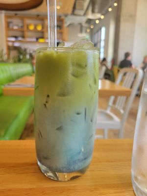 Iced Lavender Matcha Latte at True Food Kitchen in Nashville