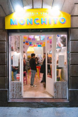 Our entrance at Monchito in Barcelona