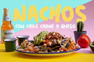 Our nachos  at Monchito in Barcelona