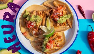 Monchito vegan 
Tacos Veganos
Barcelona
Barrio Gótico at Monchito in Barcelona