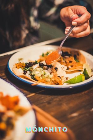 Taquería 100% vegan Barcelona at Monchito in Barcelona