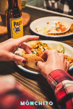 Taquería 100% vegan Barcelona at Monchito in Barcelona