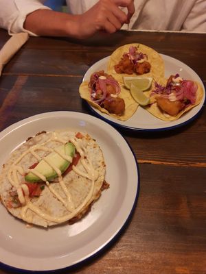 quesadilla e mais tacos at Monchito in Barcelona