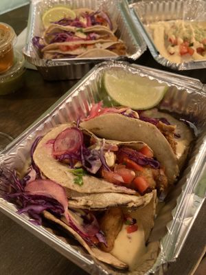 Cauliflower/Californian tacos  at Monchito in Barcelona