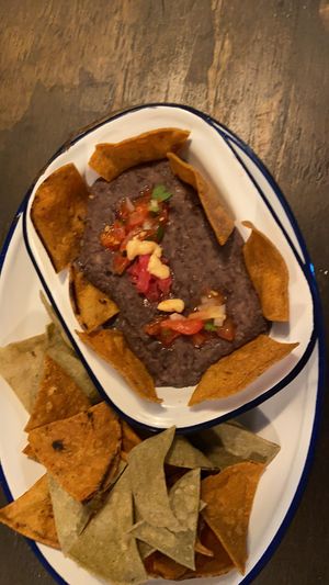 Black Beans and Nachos  at Monchito in Barcelona