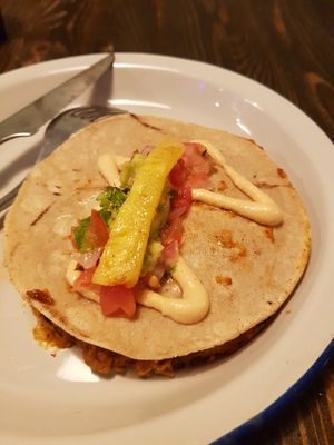 Pastor quesadilla at Monchito in Barcelona