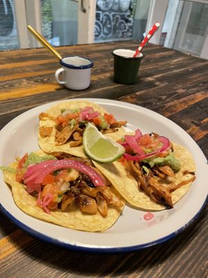 Taco Heura (no chicken pieces) - was delicious  at Monchito in Barcelona