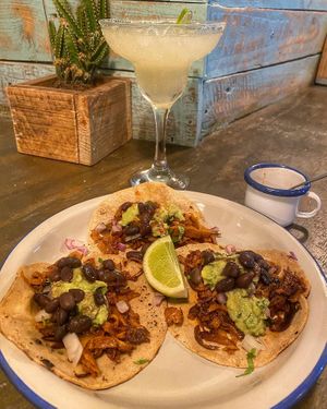 Roasted Seitan tacos (get these)  at Monchito in Barcelona