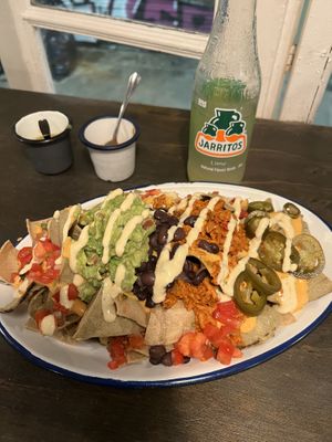 Loaded nachos  at Monchito in Barcelona
