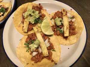 Tacos al pastor  at Monchito in Barcelona