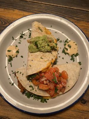 Chorizo quesadilla  at Monchito in Barcelona