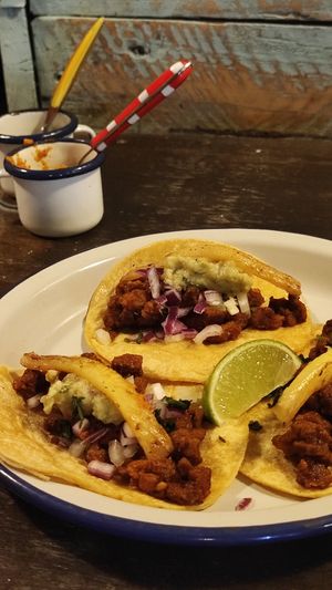 Tacos al pastor at Monchito in Barcelona