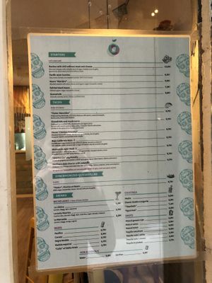 Menu  at Monchito in Barcelona