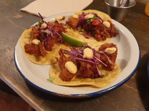 Fried Cauliflower Tacos at Monchito in Barcelona
