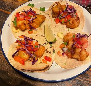 Cauliflower Tacos  at Monchito in Barcelona