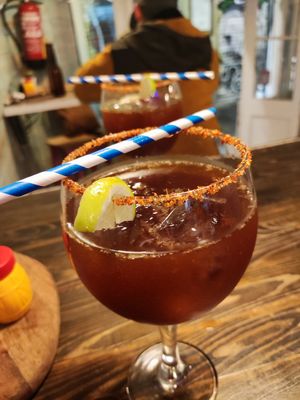 La michelada es una locura!  at Monchito in Barcelona