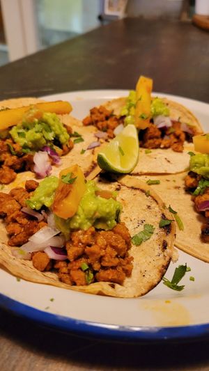 El pastor tacos at Monchito in Barcelona