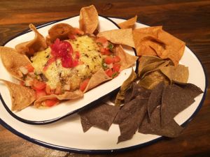 Frijoles refritos at Monchito in Barcelona