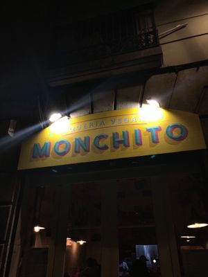 Loved Monchito found in the Gothic Quarter of Barcelona! With a very funky, inviting interior design too  at Monchito in Barcelona