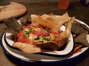 Amazing refried beans at Monchito in Barcelona