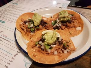 Delicious seitán tacos at Monchito in Barcelona
