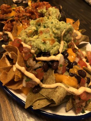 Big nachos- so freaking good  at Monchito in Barcelona