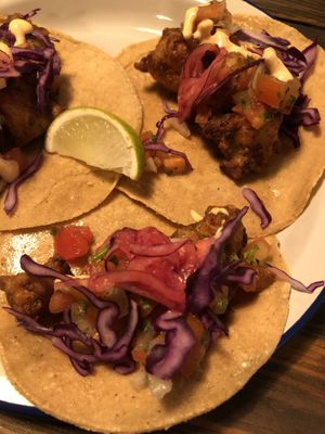 Cauliflower tacos- great at Monchito in Barcelona