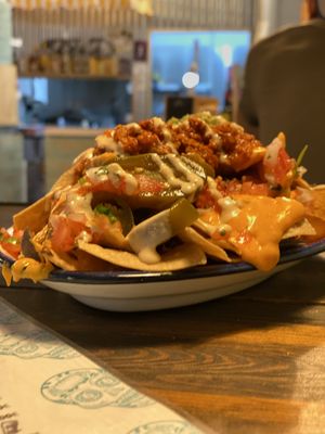 Vegan Nachos  at Monchito in Barcelona