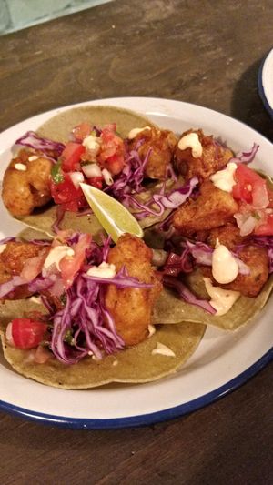 Cauliflower tacos at Monchito in Barcelona