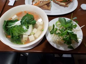 Vegan tofu pho at Bon Mi in Eugene