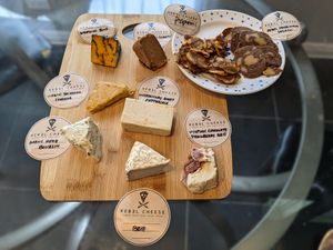 Cheese plate takeaway. at Rebel Cheese in Austin